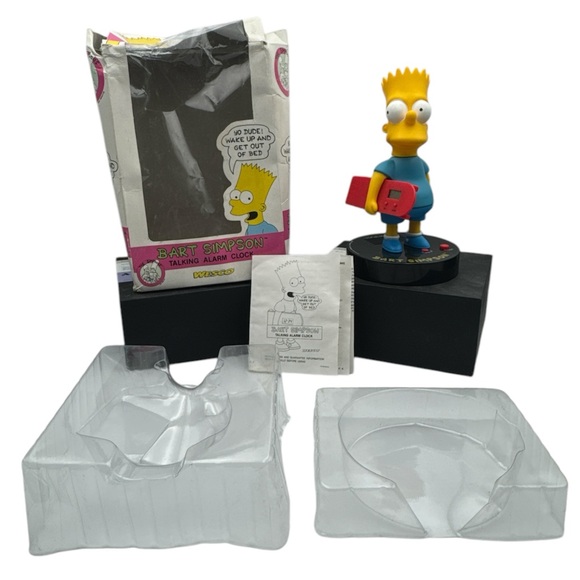 Figurine Bart Simpson Pendulette De Bureau - Avenue Of The Stars - France 2001